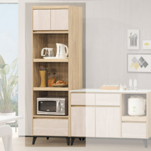 D704-1 卡洛斯橡木雙色2尺電器櫃