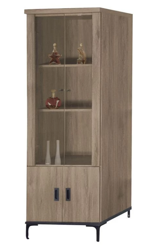 F88-13 灰橡2尺展立櫃 下無隔板