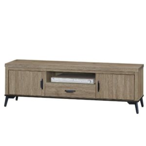 F89-12 灰橡5尺長櫃 12MM白岩板