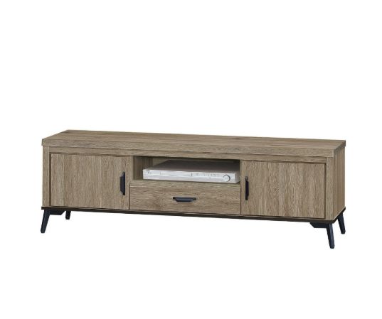 F89-12 灰橡5尺長櫃 12MM白岩板