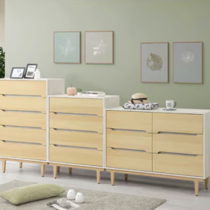 343-4 帕特木面五斗櫃 腳下緣高16公分