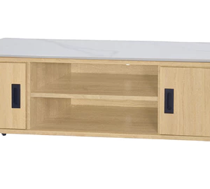 F91-6 志明梧桐4尺電視櫃 12MM白岩板