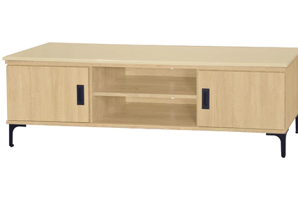 F91-10 志明梧桐5尺電視櫃 12MM白岩板