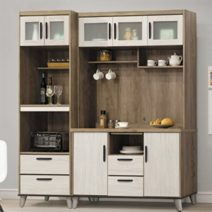 D705-1 灰白6尺餐櫃組