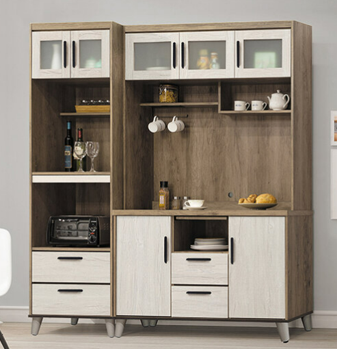 D705-1 灰白6尺餐櫃組