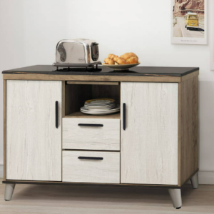 D705-5 灰白4尺石面餐櫃