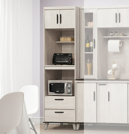 D706-2 炭燒白2尺收納櫃