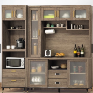 D707-1 戴維斯灰橡7尺拉門餐櫃