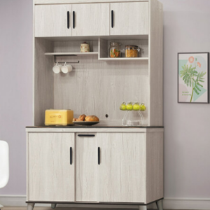 D706-4 炭燒白4尺石面餐櫃組