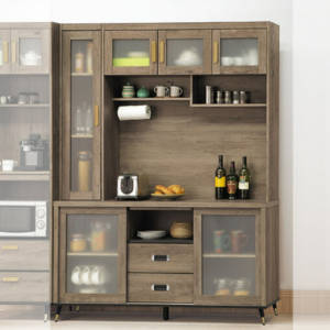 D707-3 戴維斯灰橡5尺拉門餐櫃 全組