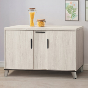 D706-10 炭燒白4尺餐櫃