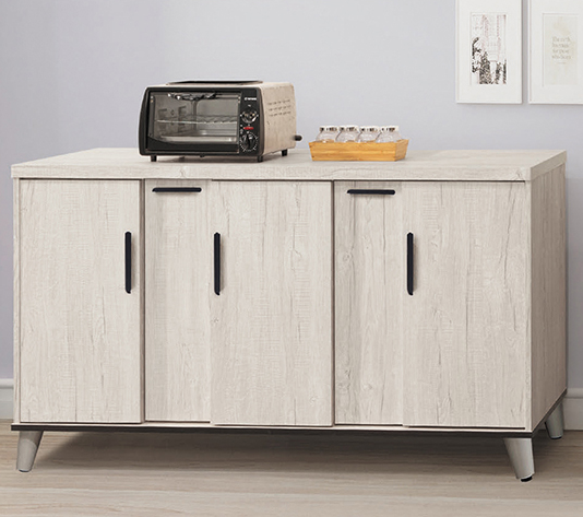 D706-11 炭燒白5尺餐櫃