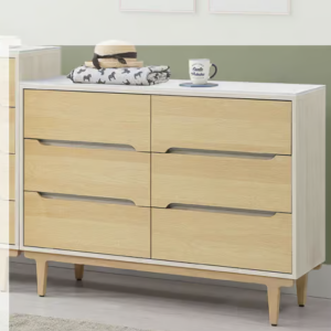 346-4 帕特岩板六斗櫃 腳下緣高16公分