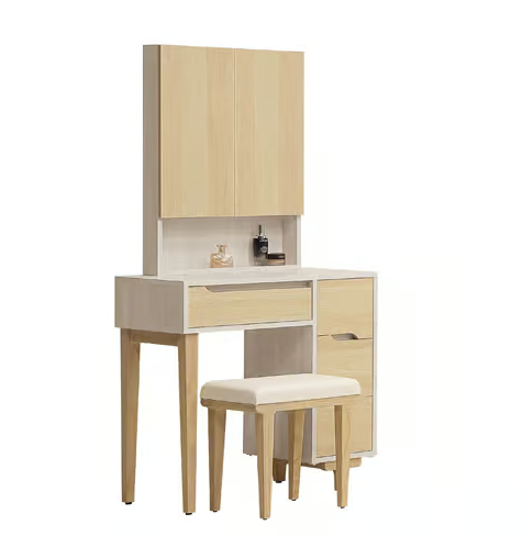 346-6 帕特3尺鏡台 含椅 鏡座高度78公分