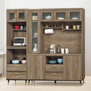 D708-6 戴維斯灰橡7尺餐櫃 全組