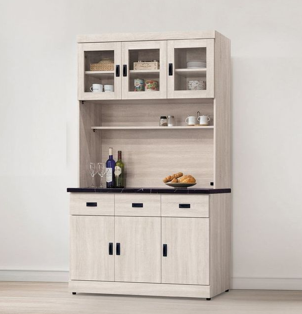 D712-1 歐肯4尺石面餐櫃組