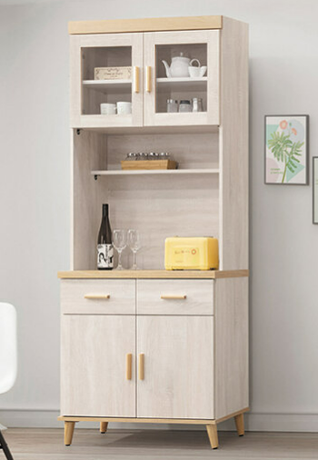 D711-3 漢娜2.7尺餐櫃 全組