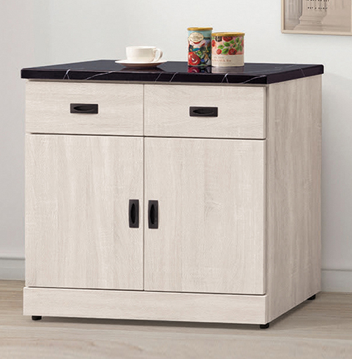 D712-4 歐肯2.7尺石面餐櫃下座