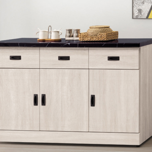 D712-5 歐肯4尺石面餐櫃下座