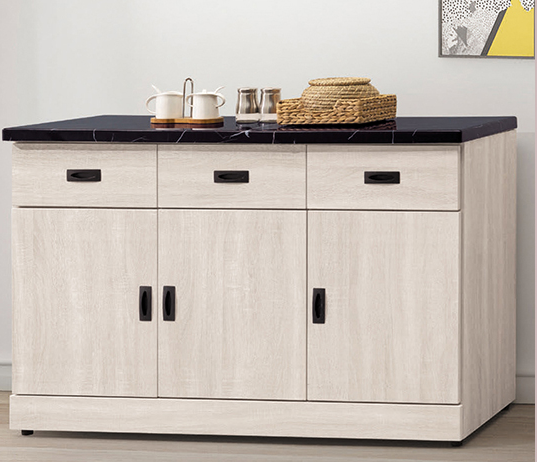 D712-5 歐肯4尺石面餐櫃下座