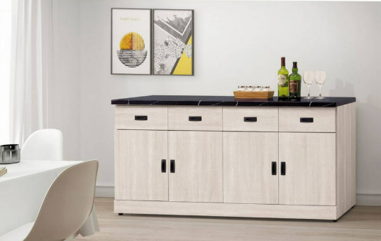 D712-6 歐肯5.3尺石面餐櫃下座