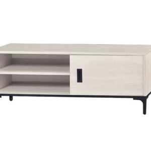 F96-5 原切白4尺電視櫃 木面