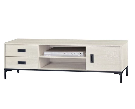 F96-6 原切白5尺電視櫃 12MM白岩板