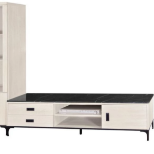 F96-11 原切白6尺電視櫃 12MM白岩板