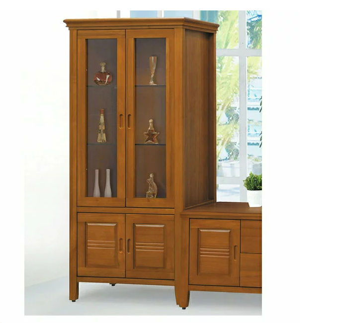 F98-4 108#樟木色3尺展示櫃