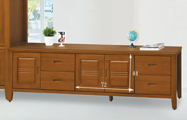 F98-5 107#樟木色7尺矮櫃