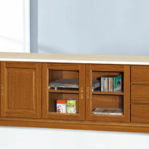 F100-1 樟木色7尺電視櫃 石面