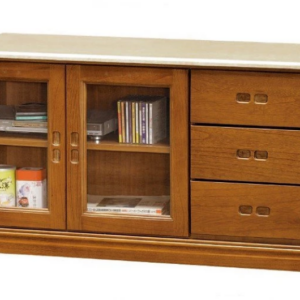 F100-2 樟木色4尺電視櫃 石面