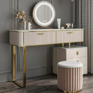 C629-3 B5化妝台 全組 含側櫃 +椅 +鏡子  恕不拆賣