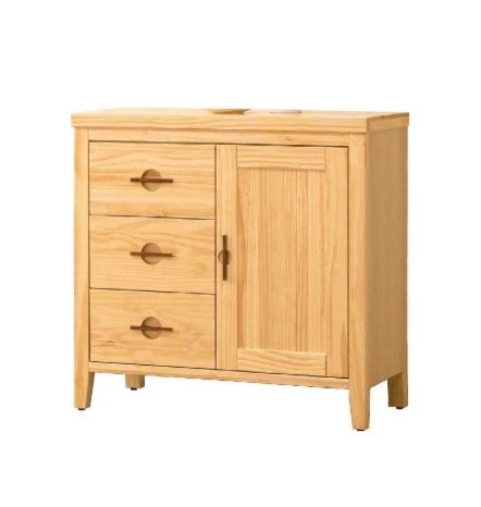 D716-3 加賀原木2.7尺餐櫃下座