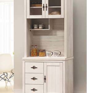 D715-8 加賀洗白2.7尺餐櫃 全組