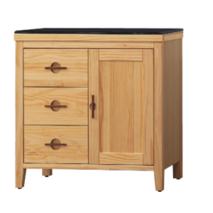 D716-5 加賀原木2.7尺黑石餐櫃下座