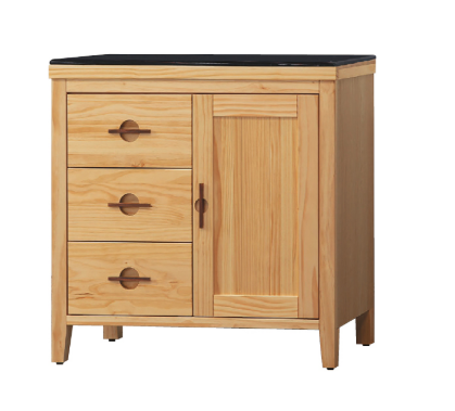 D716-5 加賀原木2.7尺黑石餐櫃下座