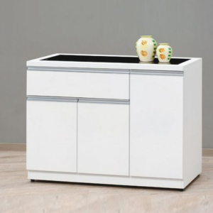 D717-2 貝拉白色3.8尺碗碟櫃 下座