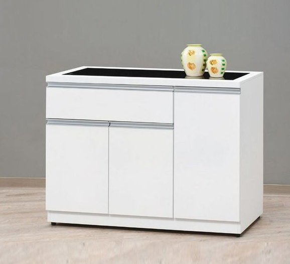 D717-2 貝拉白色3.8尺碗碟櫃 下座