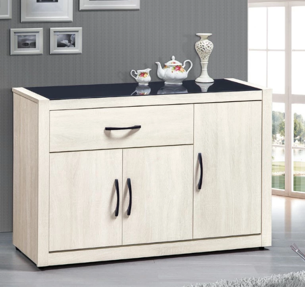 D719-4 艾拉4尺碗碟櫃下座 門內附活動隔板*4