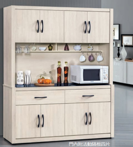 D719-5 艾拉5尺碗碟櫃 全組