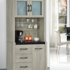 D719-7 依美2.7尺碗碟櫃 全組