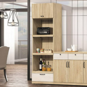 D721-1 梧桐原切2尺電器櫃 雙色 天板木心板