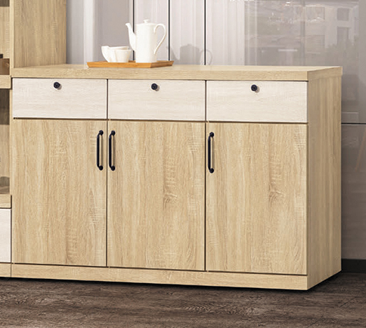 D721-2 梧桐原切4尺餐櫃 雙色