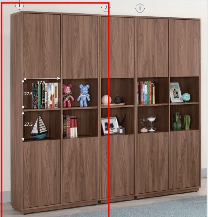 A1593-1 諾艾爾2.7尺書櫥