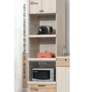 D722-4 白鋼刷雙色2尺電器櫃