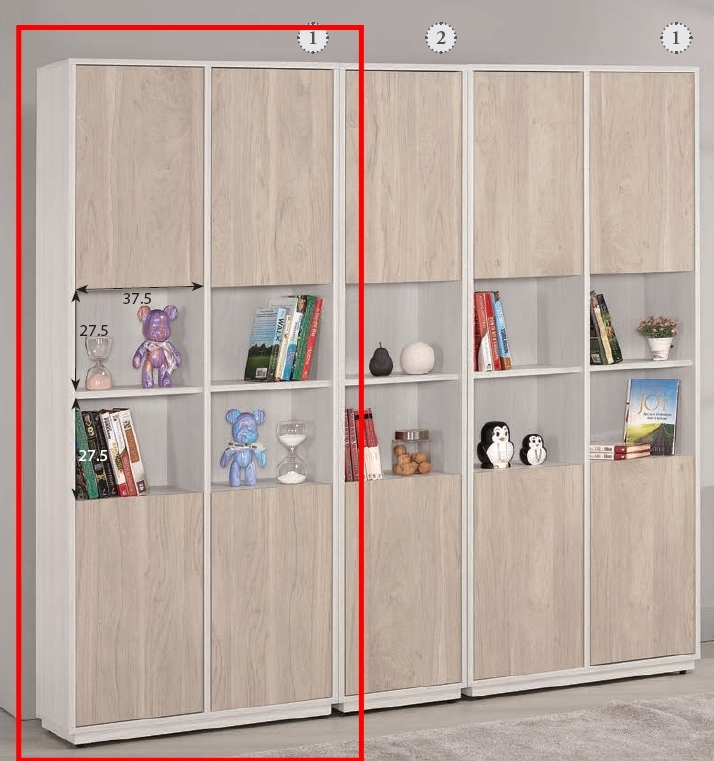 A1594-1 克萊格2.7尺書櫥