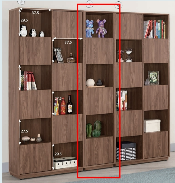 A1593-5 諾艾爾1.3尺三門書櫥