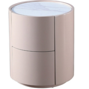 C795-10 822岩板床頭櫃 米色