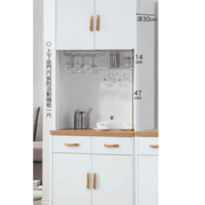 D723-1 寶格麗2.7尺餐櫃 全組 上下座門內皆附活動隔板*1